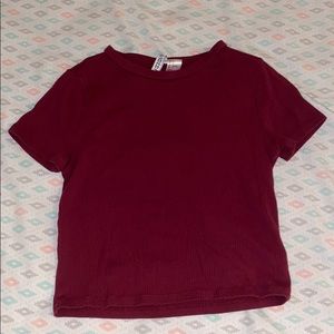 Burgundy H & M crop top!
